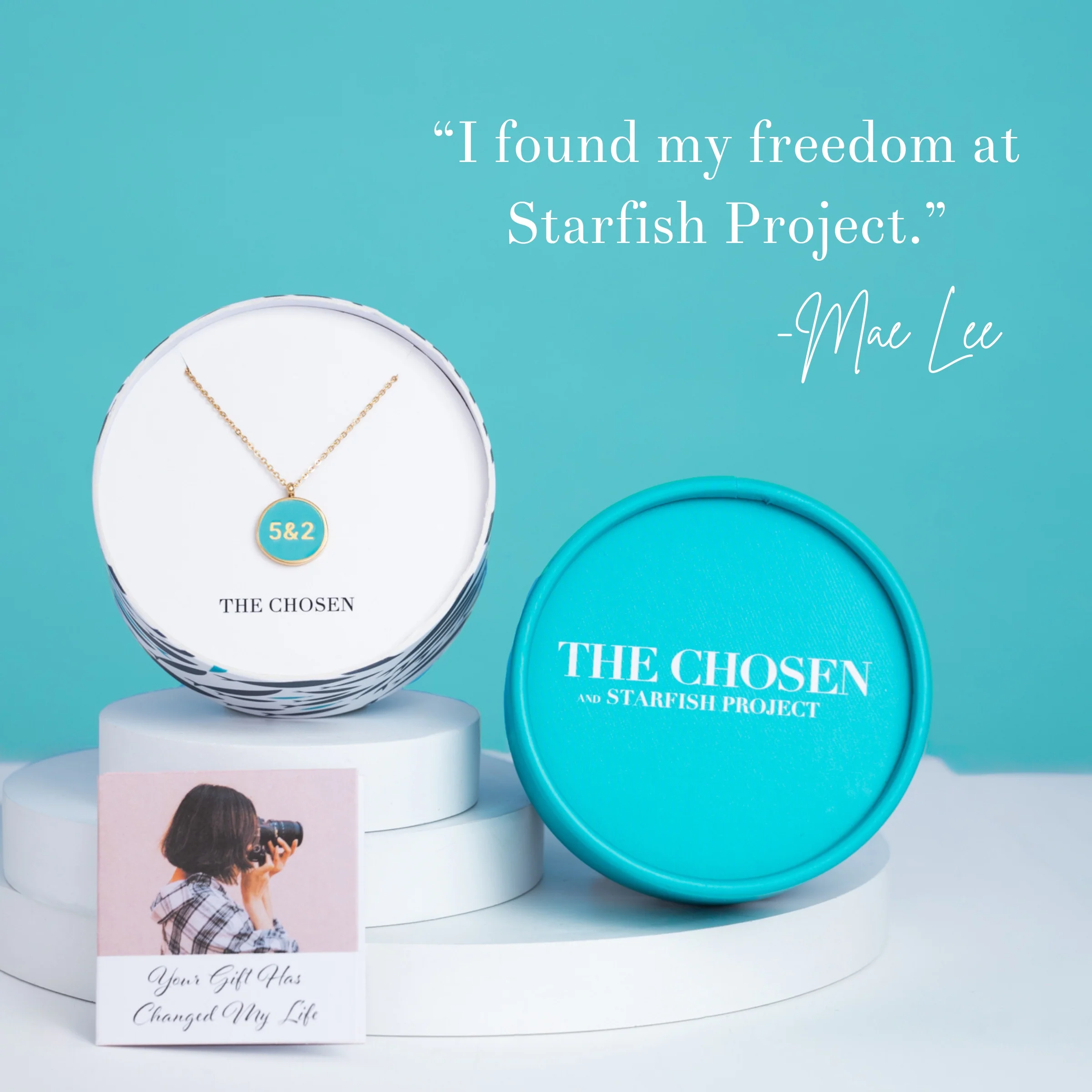 Hebrew 5 & 2 Necklace - Image 6