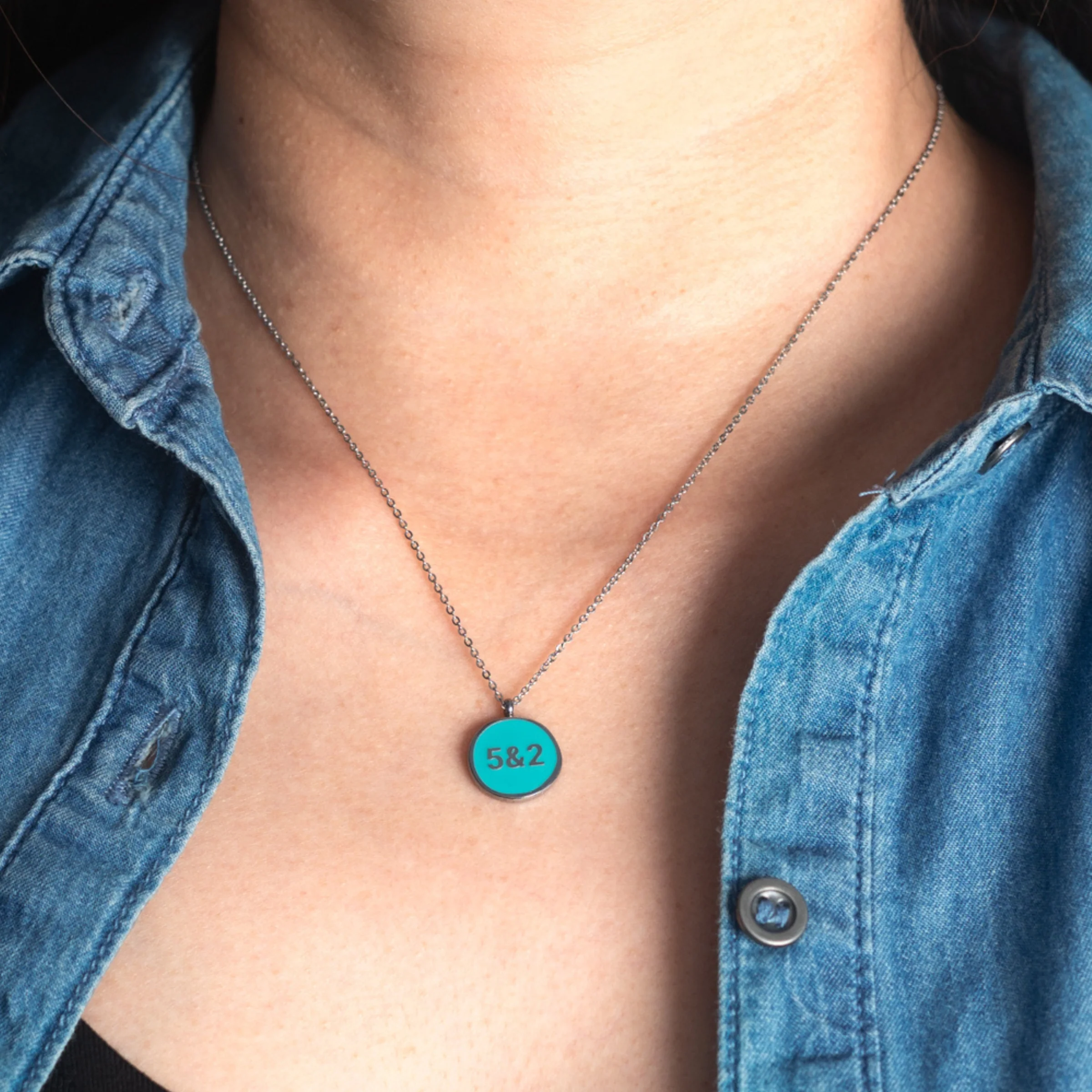 Hebrew 5 & 2 Necklace - Image 7